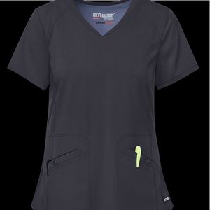 Grey's Anatomy Women's 3 Pocket V-Neck Scrub Top-GRST013 (Size S)